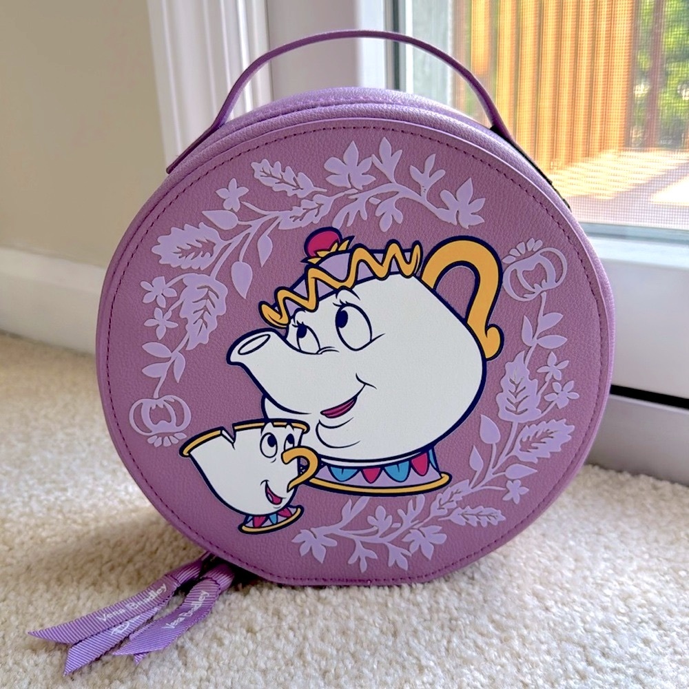 NWT Vera Bradley Purple Round Beauty and the Beast Bag